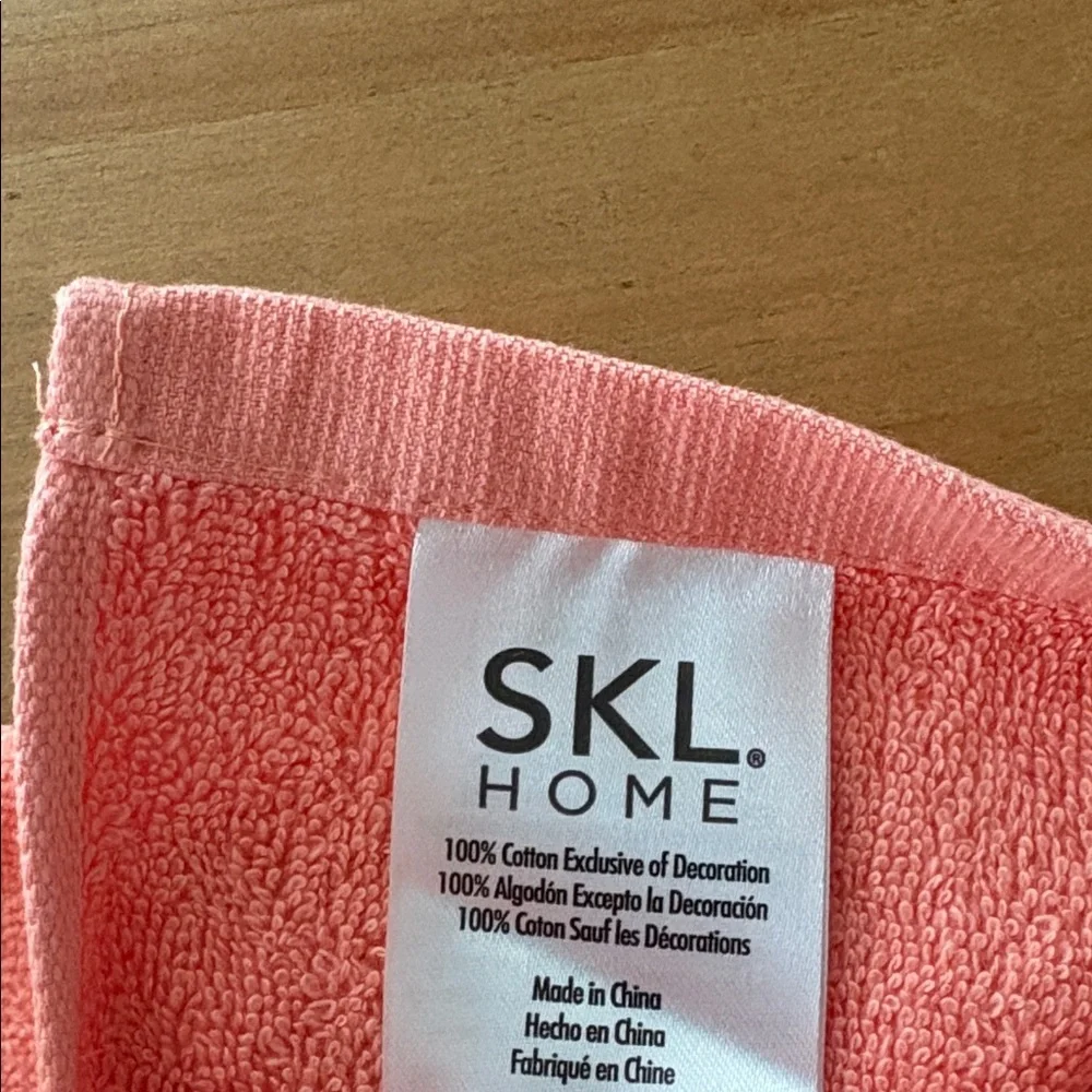 SKL Home salmon embroidered